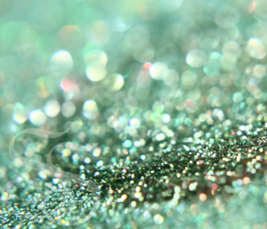 green glitter